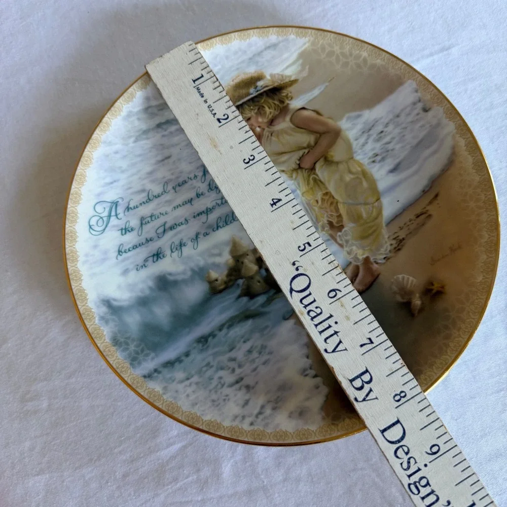 Sandra Kuck Tomorrows Promise Collector Plate Shores of Wonder Reco 2001 Vintage